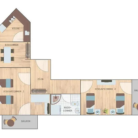 Daire Bookandstay24 2 Zimmerwohnung Mit Balkon, Kueche Und Parkplatz Dietzenbach